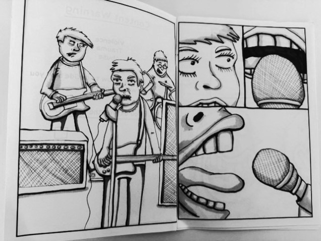 Zine page for How About I am Outside of Your Window