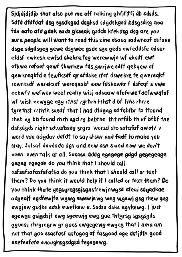 Zine page for Qwaswvfxzy Zine