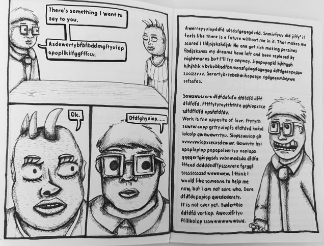 Zine page for Qwaswvfxzy Zine