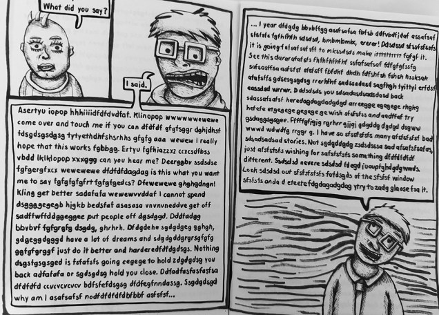 Zine page for Qwaswvfxzy Zine